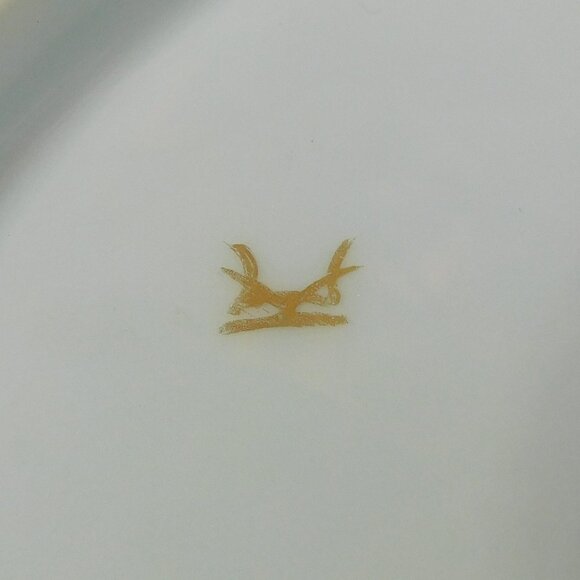 Haviland Tan and Green Plate # 21762 - Picture 4 of 4